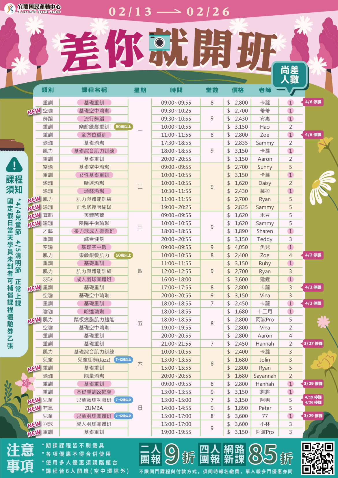 【差你就開班x網路新課85折】