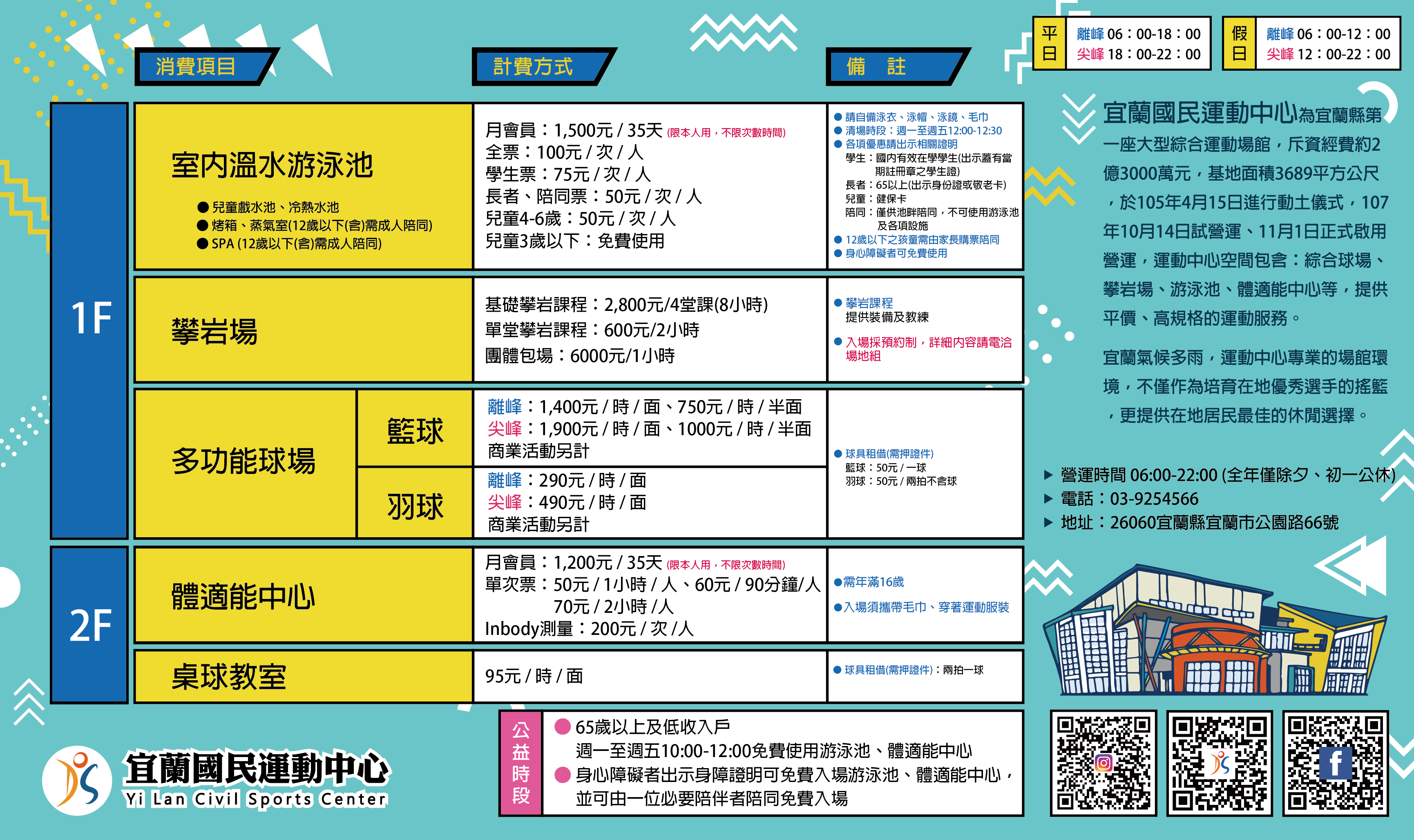 價目表 價目表