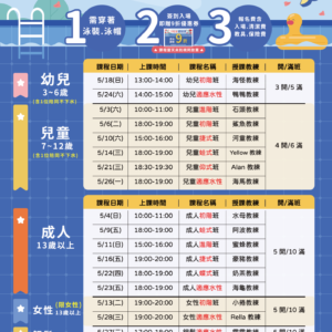 【歡慶母親節 x $𝟭𝟵𝟴游泳體驗課】